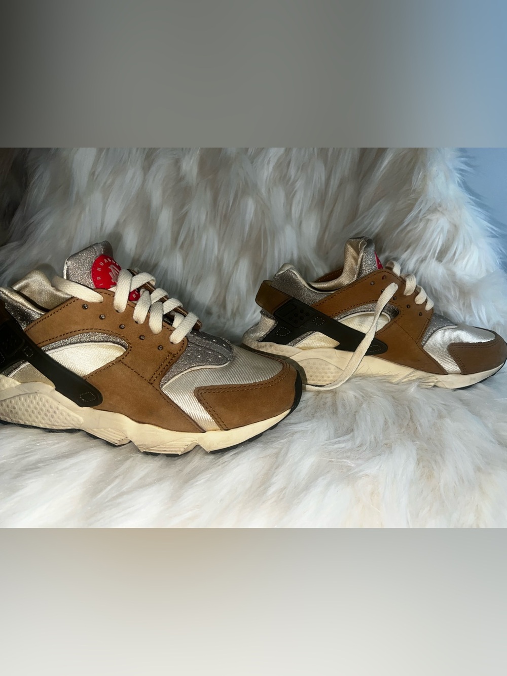 Nike Air Huarache Rattan Sail Brown Women’s 5.5/7.5 Sneakers DD1381-200 No Box